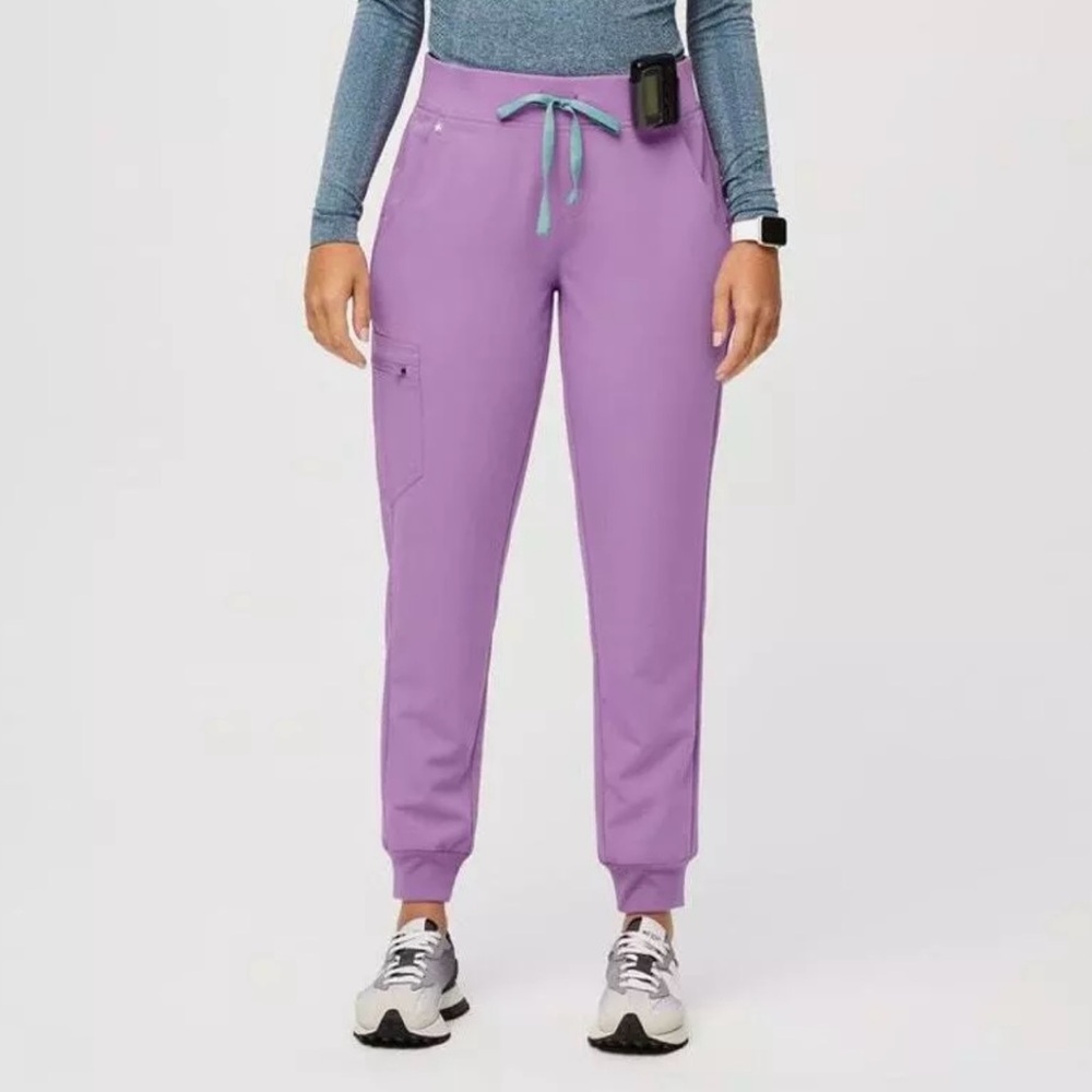 Figs Zamora Jogger Scrub Pants in Lilac Dawn Women's Size Large Tall